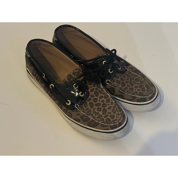 Sperry Top-Sider Shoes - Sperry‎ Top Sider Women's Leopard Print Boat Shoes Loafers Size 8M